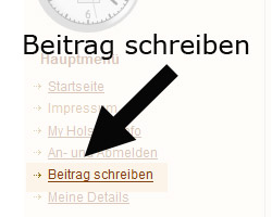 Der MY HOLSTEIN Editor: Beitrag schreiben Link zum Beitrag schreiben